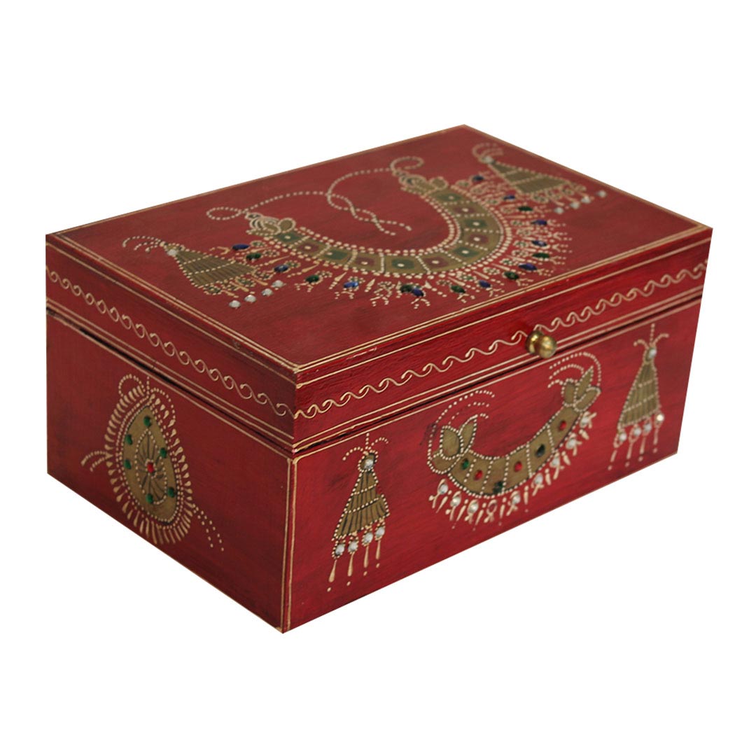 Royal Red Maharani Jewellery Box