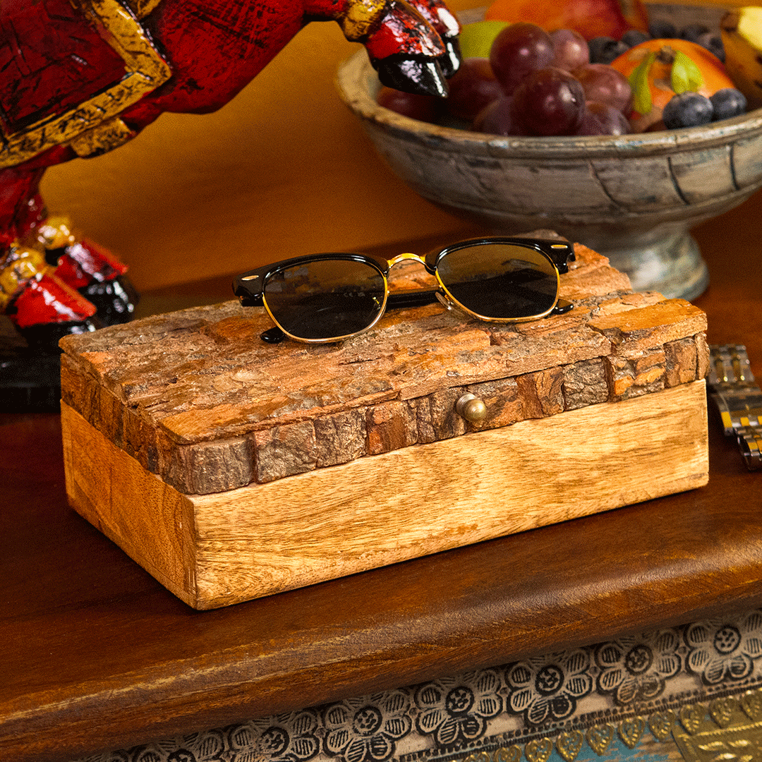 Wooden Bark Box -Small Wooden Bark Box -Small