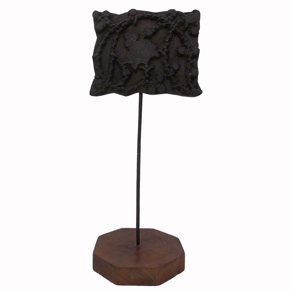 Table Decor - Used Hand Print Block Table Decor - Used Hand Print Block