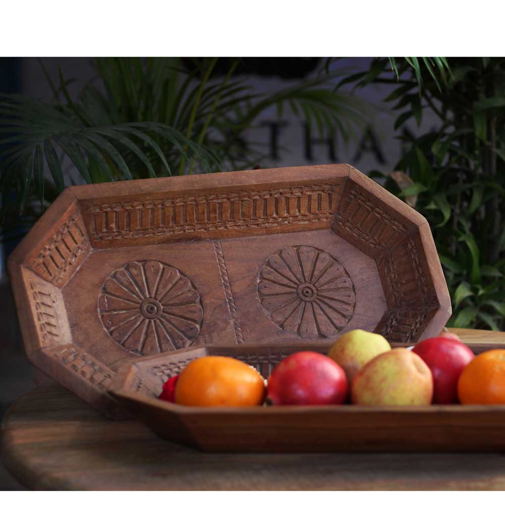 Wooden Octagonal Tray