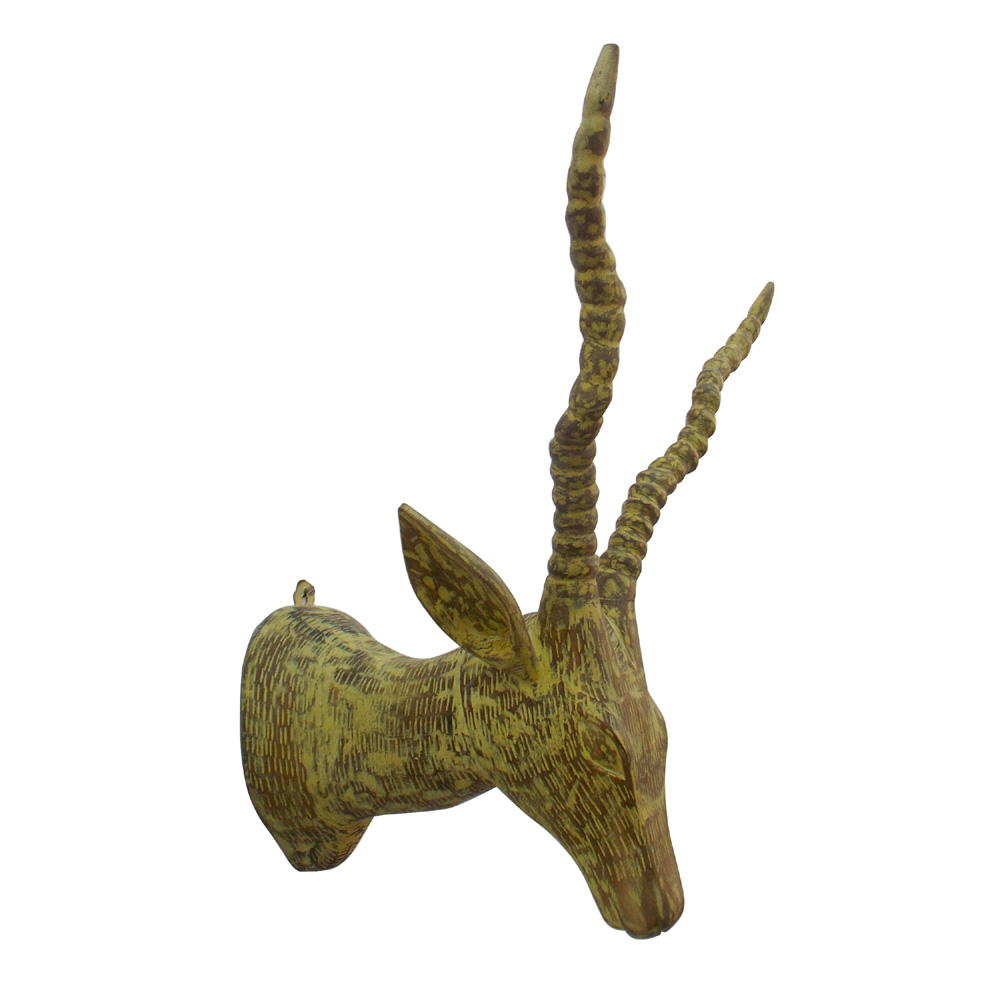 Deer Head- Wood, Wall Mount.