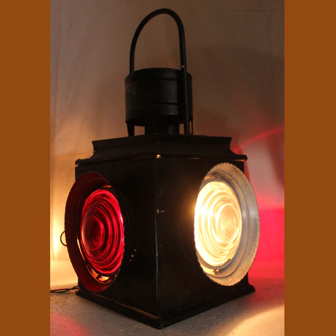Vintage Railway Signal inspired Electric Lamp