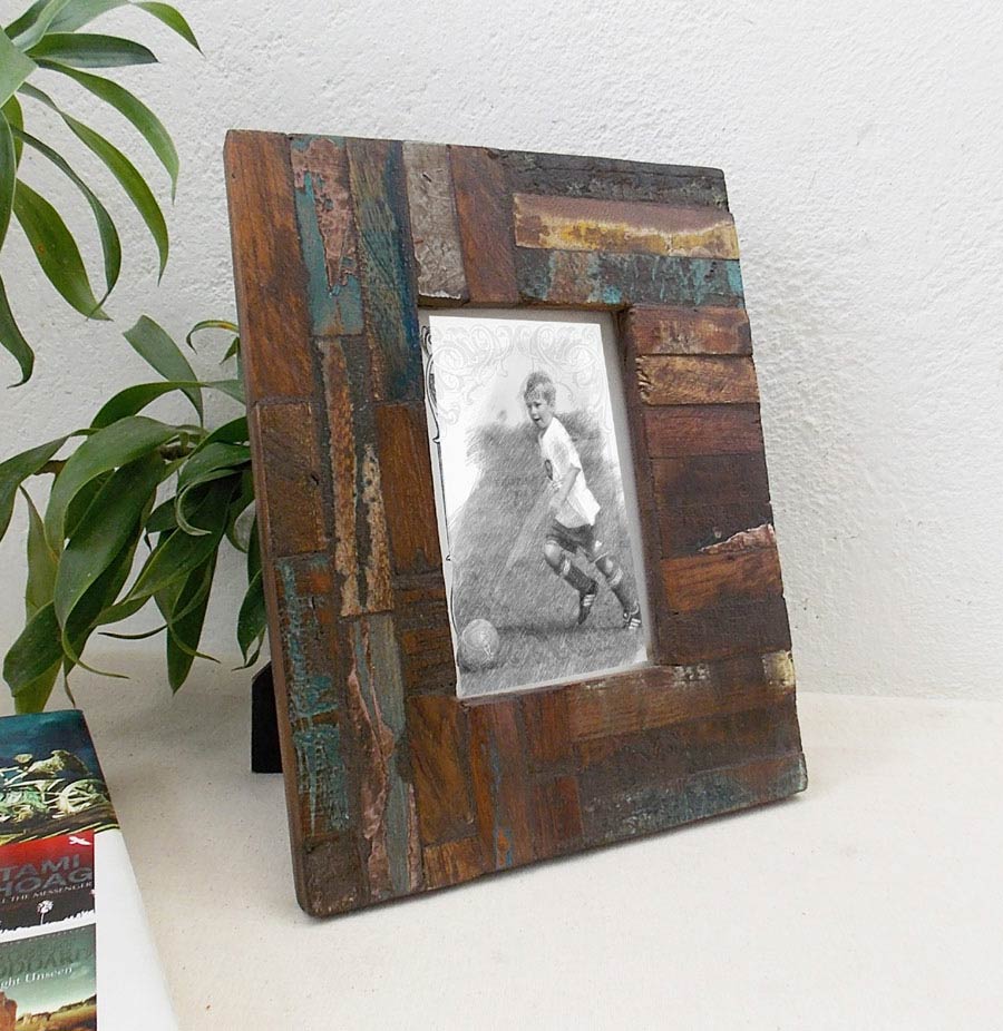 Photo Frame Reclaimed Wood Photo 4 x 6 Inches