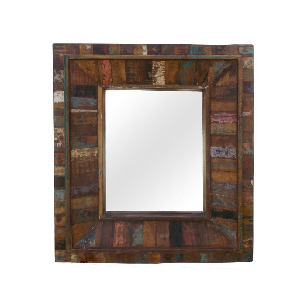 Reclaimed Wood Heavy Mirror Frame