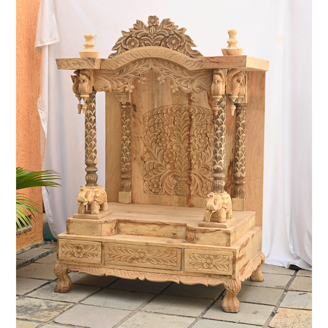 Wooden Carved Mandir (Unfinished)