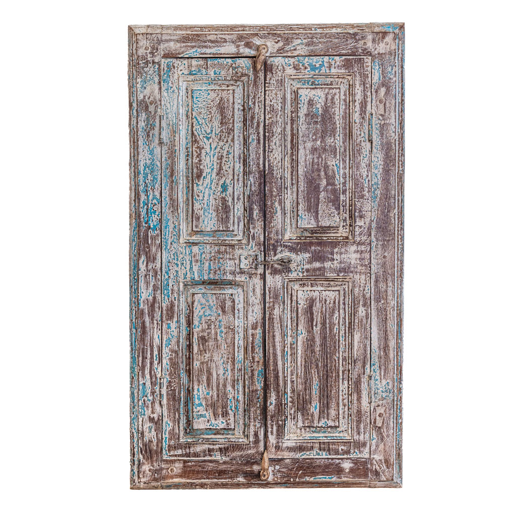 Distressed White Wooden Window Distressed White Wooden Window