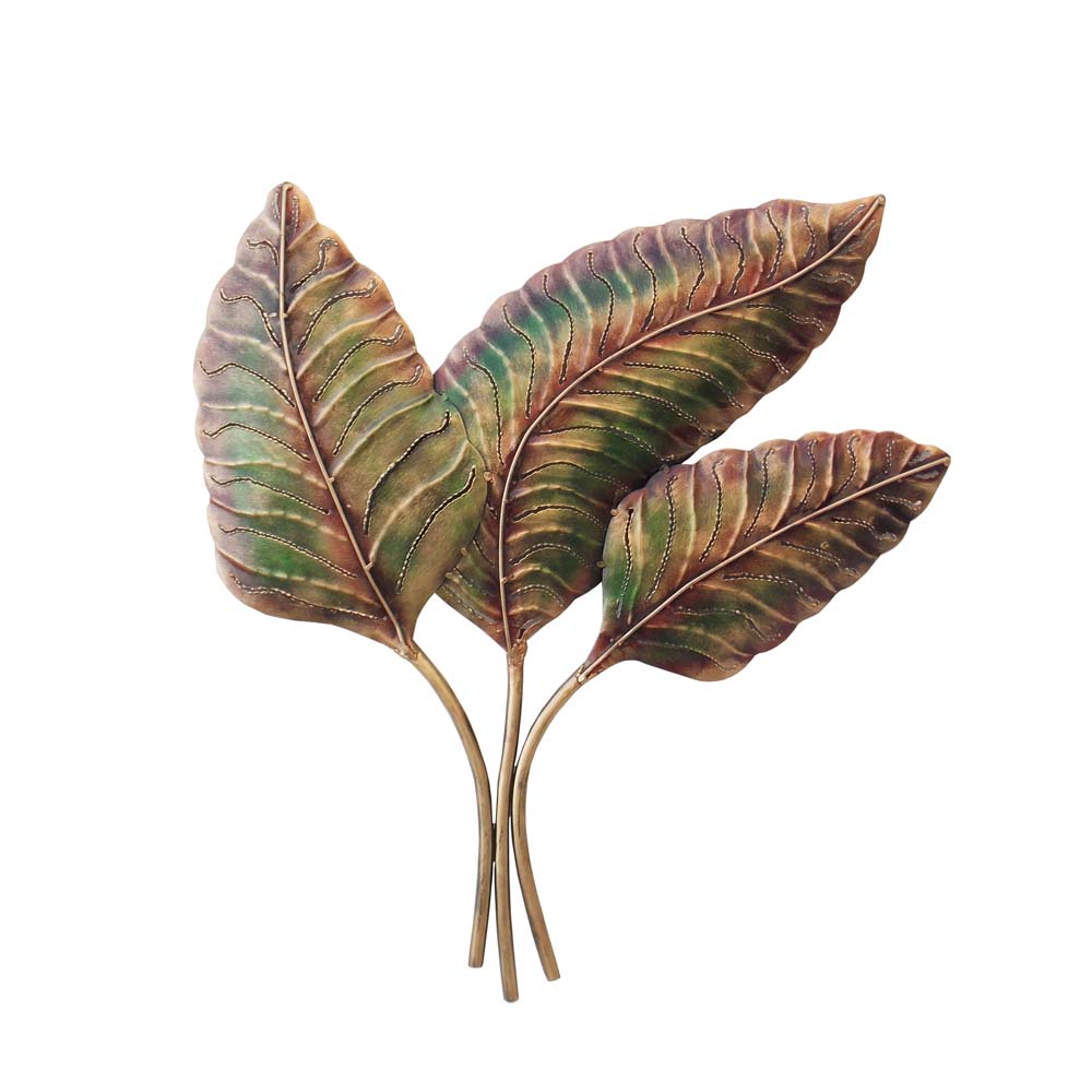 Three Leaves Metal Wall Decor