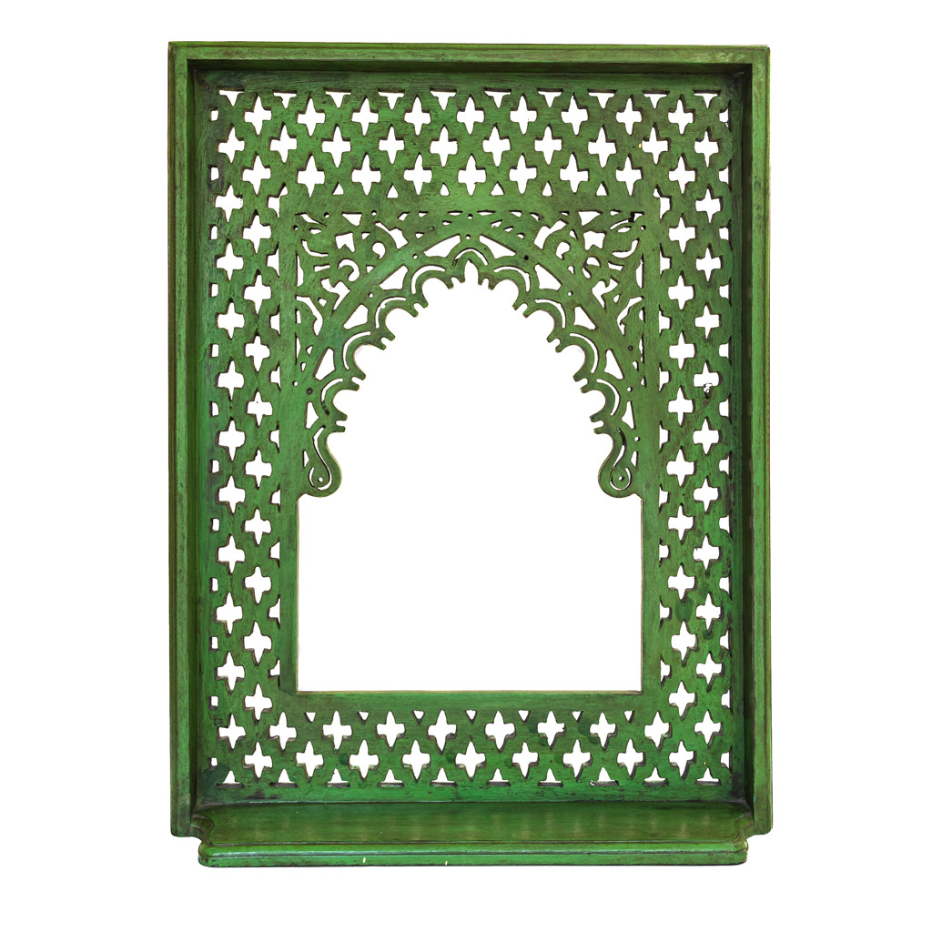 Jalidar Mehrabi Dressing Mirror Frame Rustic Green Jalidar Mehrabi Dressing Mirror Frame Rustic Green