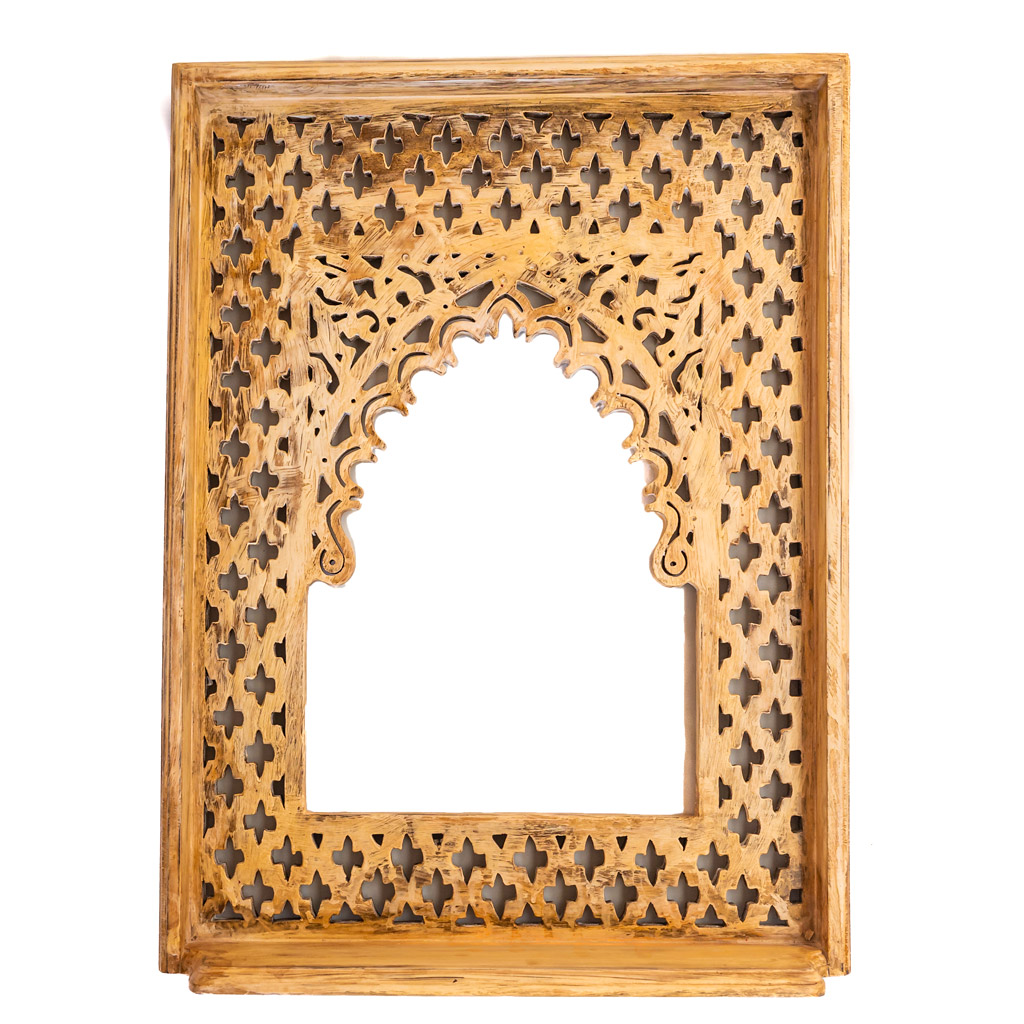 Jalidar Mehrabi Dressing Mirror Frame Rustic Off White Jalidar Mehrabi Dressing Mirror Frame Rustic Off White