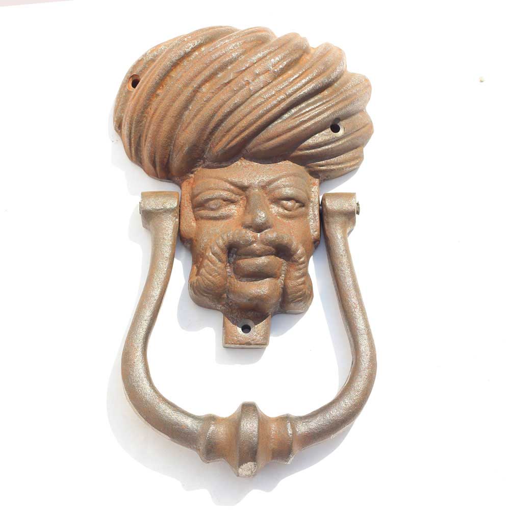 Rajasthani Man Door Knocker 8 Inch