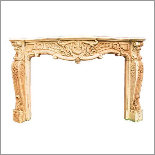 Wooden Carved Fireplace