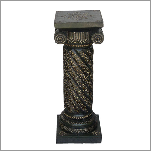 Painted Twisted Rope Pillar 18 Inch