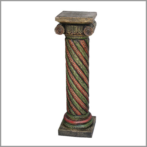 Painted Twisted Rope Pillar 36 Inch