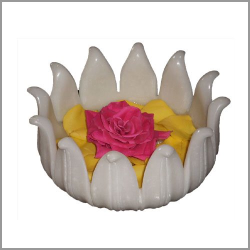 Marble Lotus Bowl